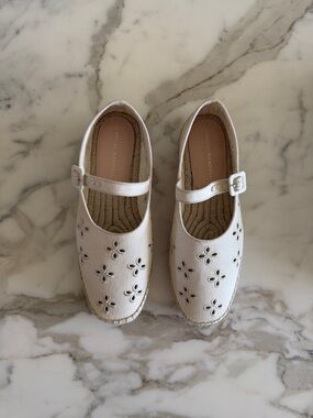 Loeffler Randall Clover Natural Embroidered Espadrille - 9